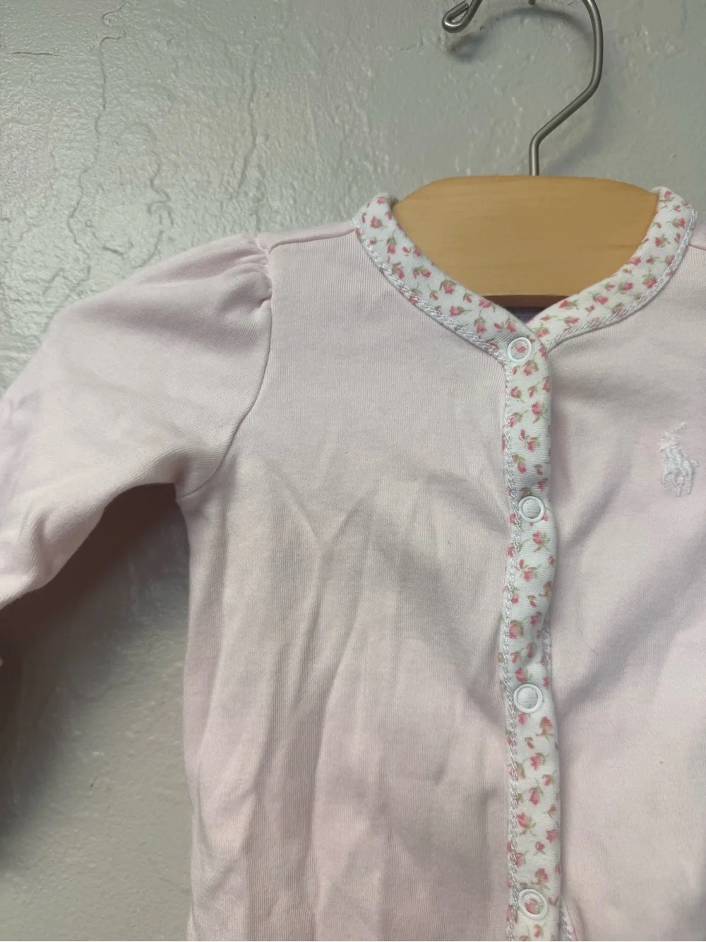 $15 ADD ON ralph lauren pink footie floral 3M little sleepies zara mini boden